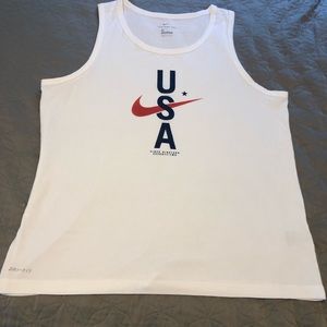 Mens Large Nike NWOT USA tank top dri fit